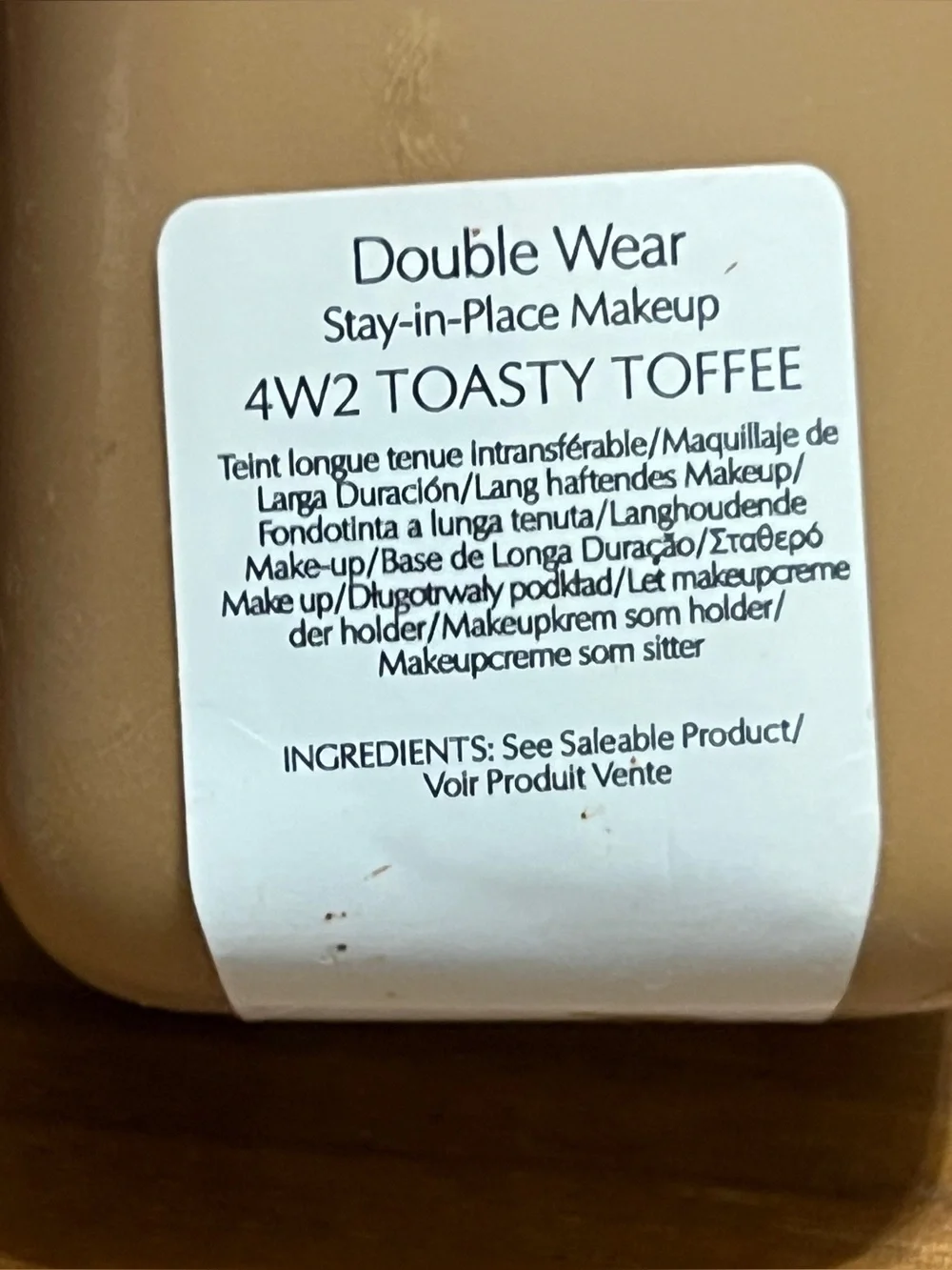 Estee Lauder Double Wear Foundation Original Formula 4W2 Toasty Toffee